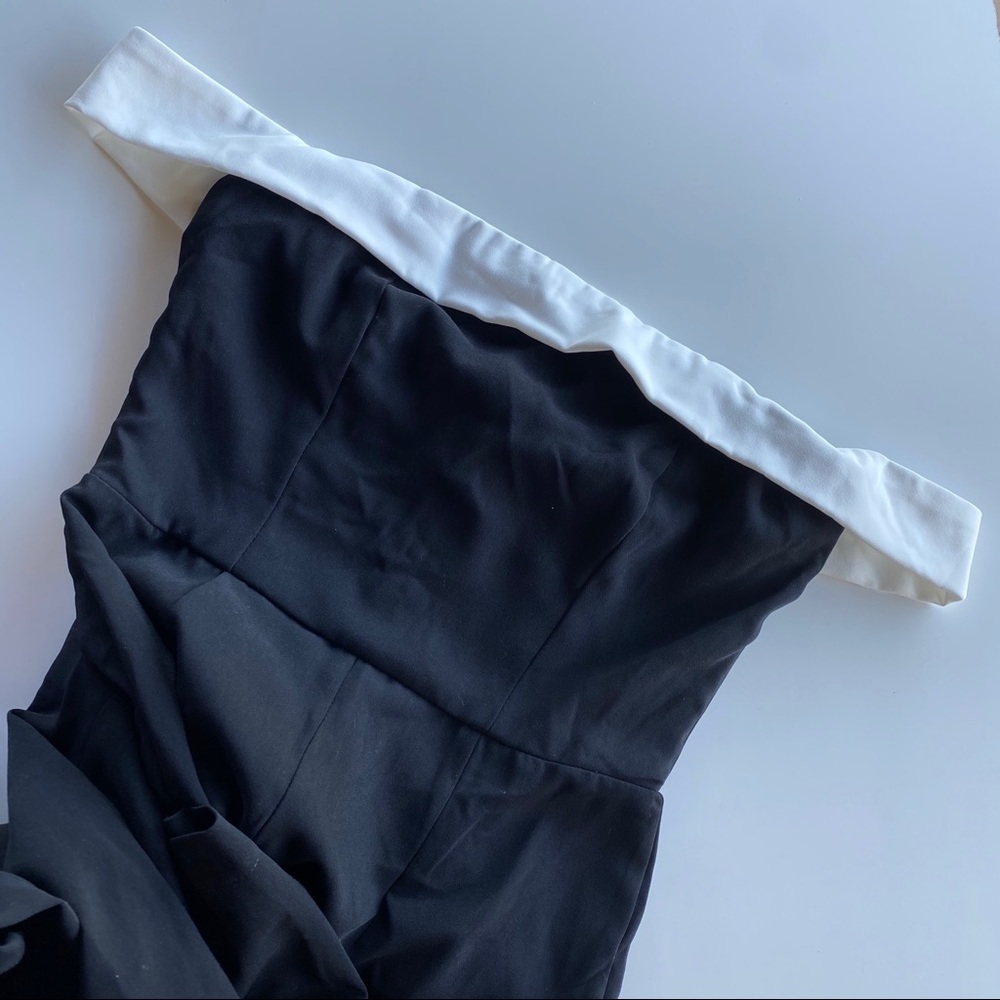 Superdown Camilla Jumpsuit in Black & White Sz Xs - Picture 4 of 8